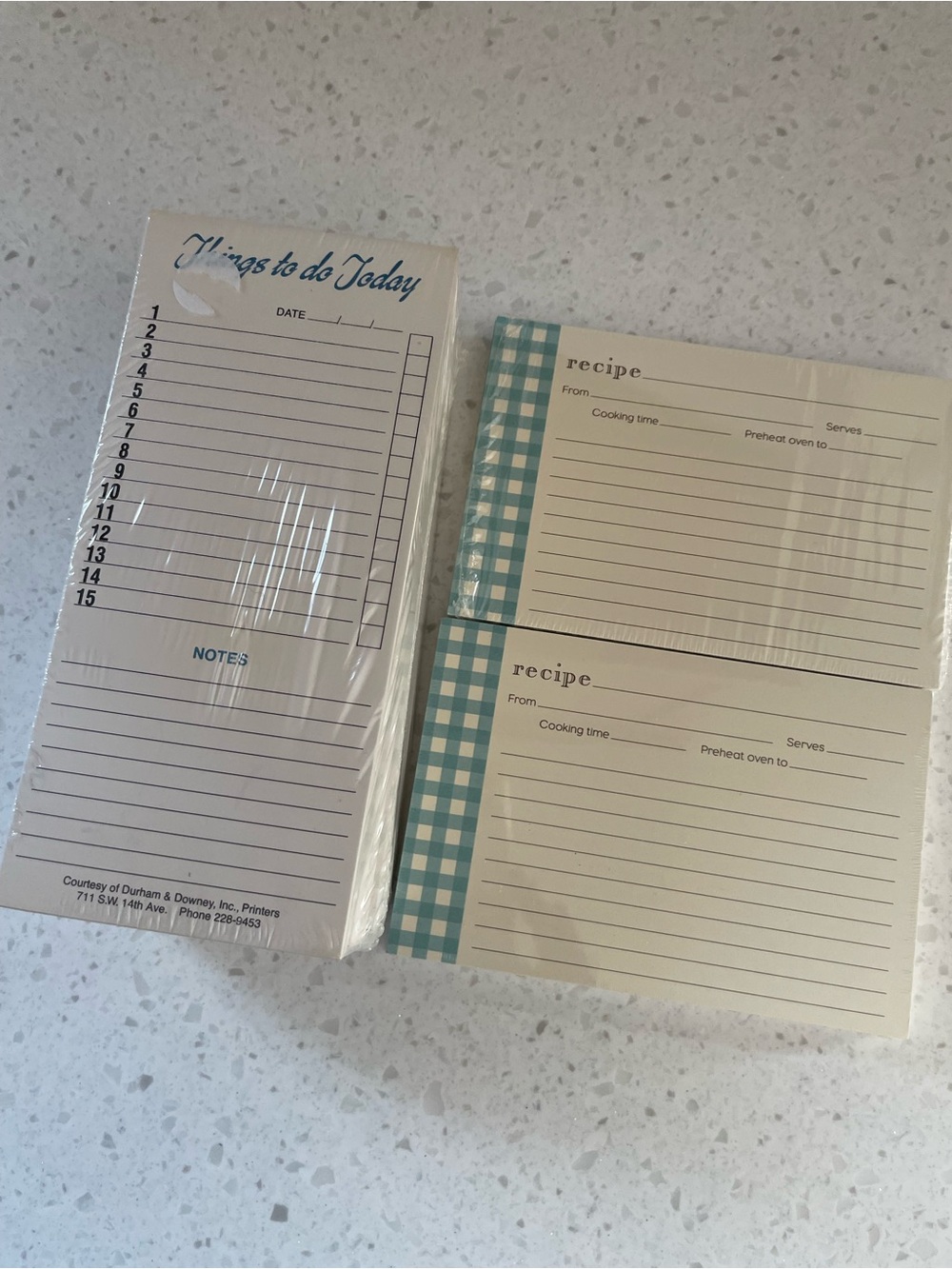Organization Set - Check Recipe & To-Do Notepad Set - Picture 2 of 5